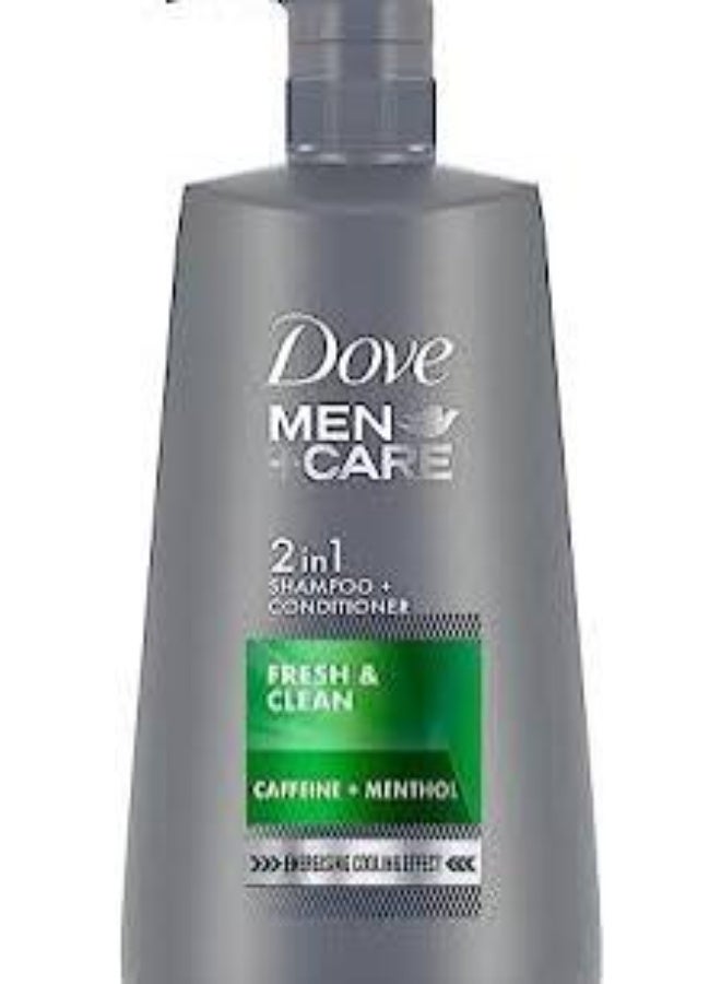 دوف شامبو وبلسم دوف مين+كير فريش آند كلين 2 في 1، 650 مل - Image 2